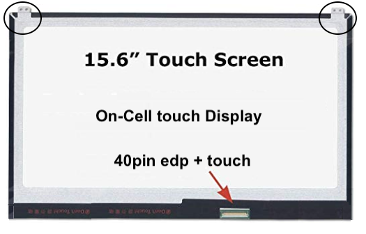 Ecran 15,6" 40 pin Slim FHD 1920 x 1080 tactile On-Cell Touch