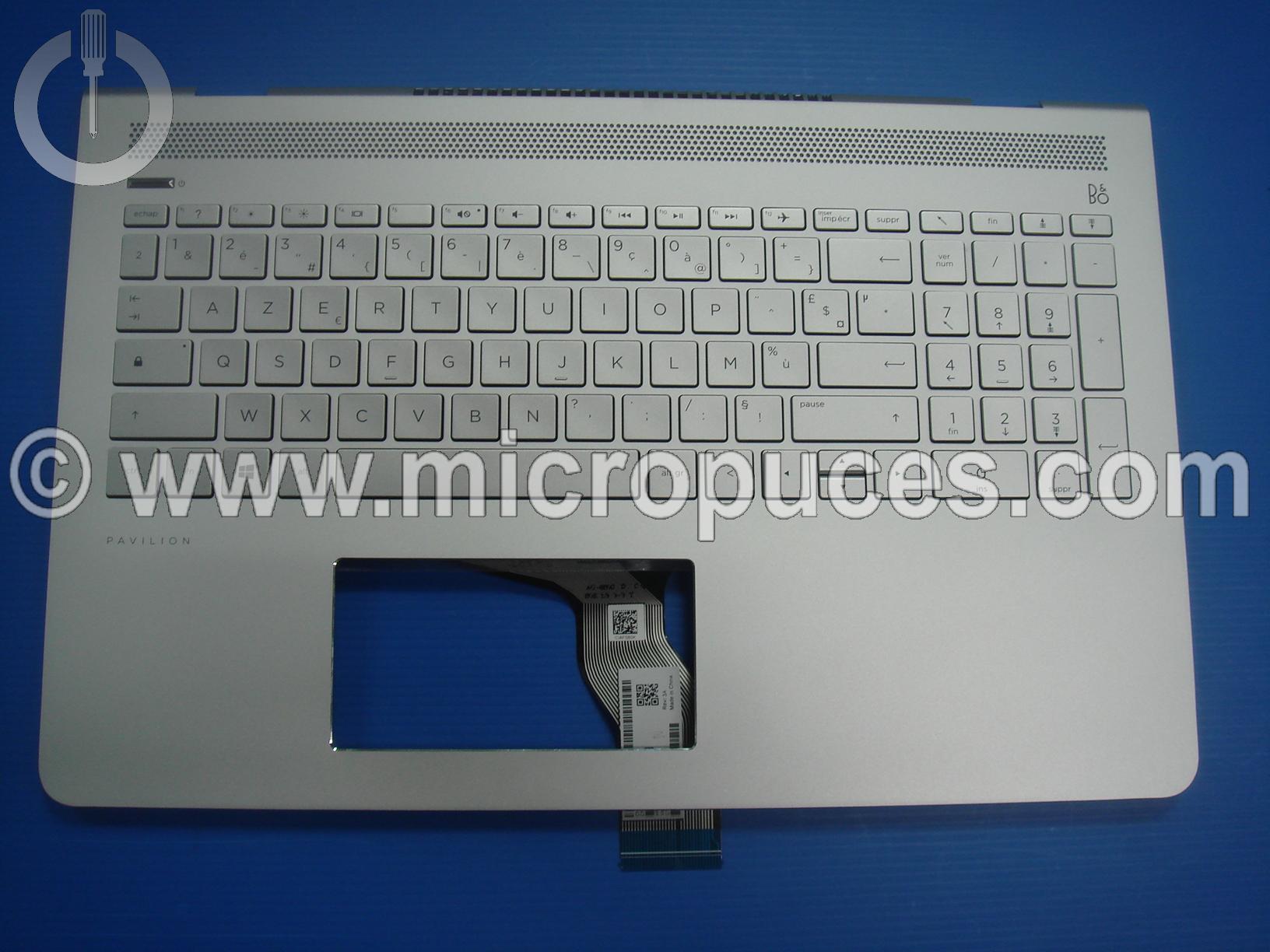 Clavier + plasturgie pour HP Pavillion 15-cc ss DVD