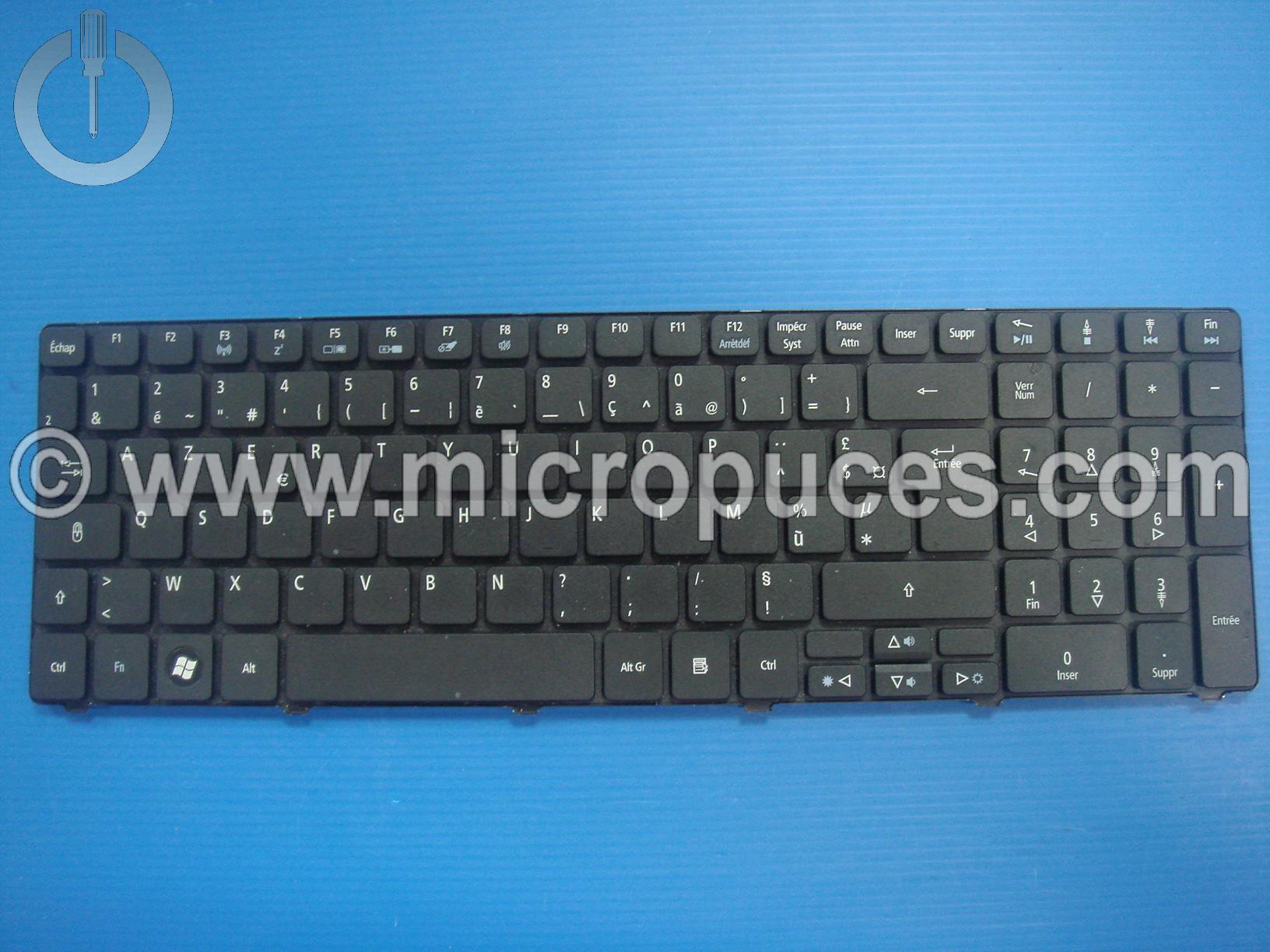 Clavier AZERTY pour ACER Emachines E640G