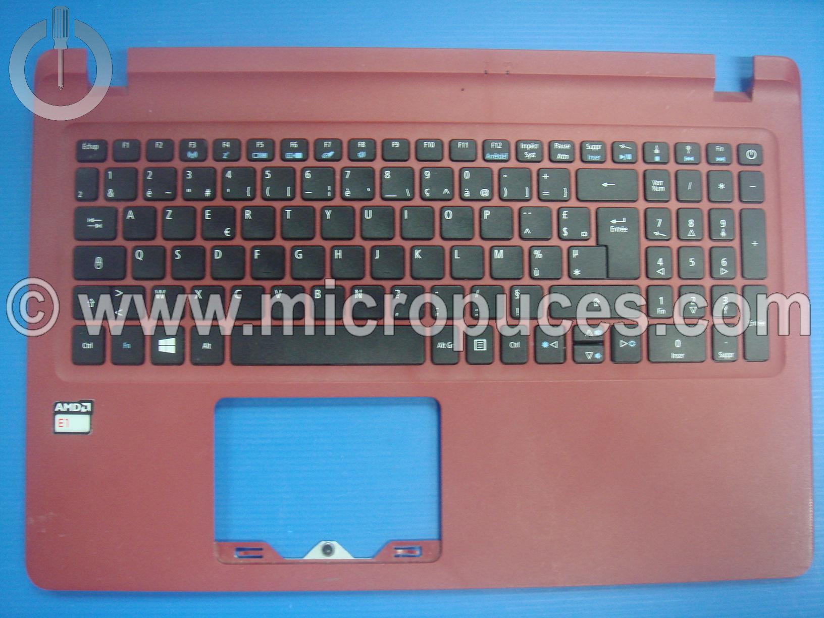 Plasturgie rouge + clavier pour ACER Aspire ES1