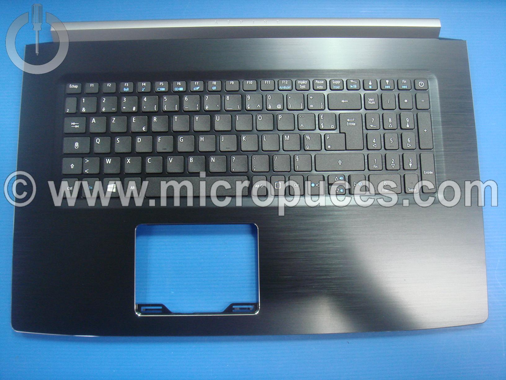 Clavier AZERTY + plasturgie du dessus pour ACER Aspire A517-51