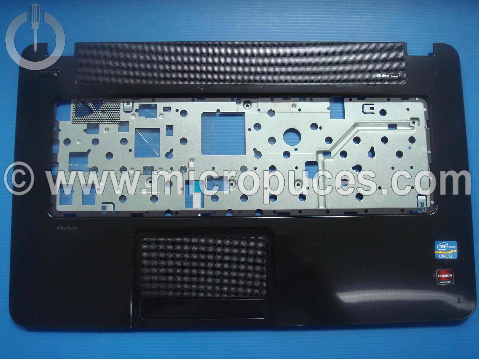 Plasturgie top cover HP Pavilion 17-e000 noir perlé