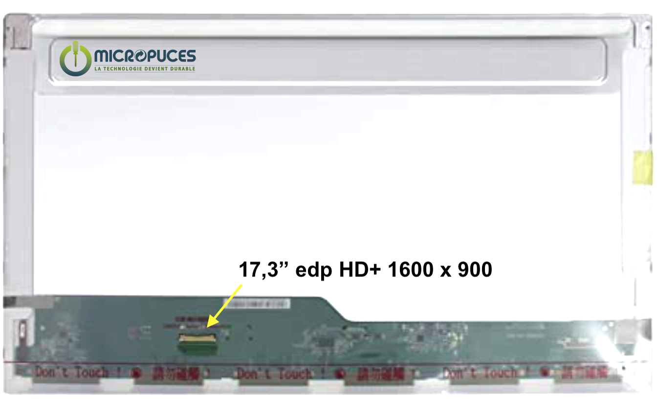 Ecran 17.3" 30 pin HD+ 1600 x 900 - neuf
