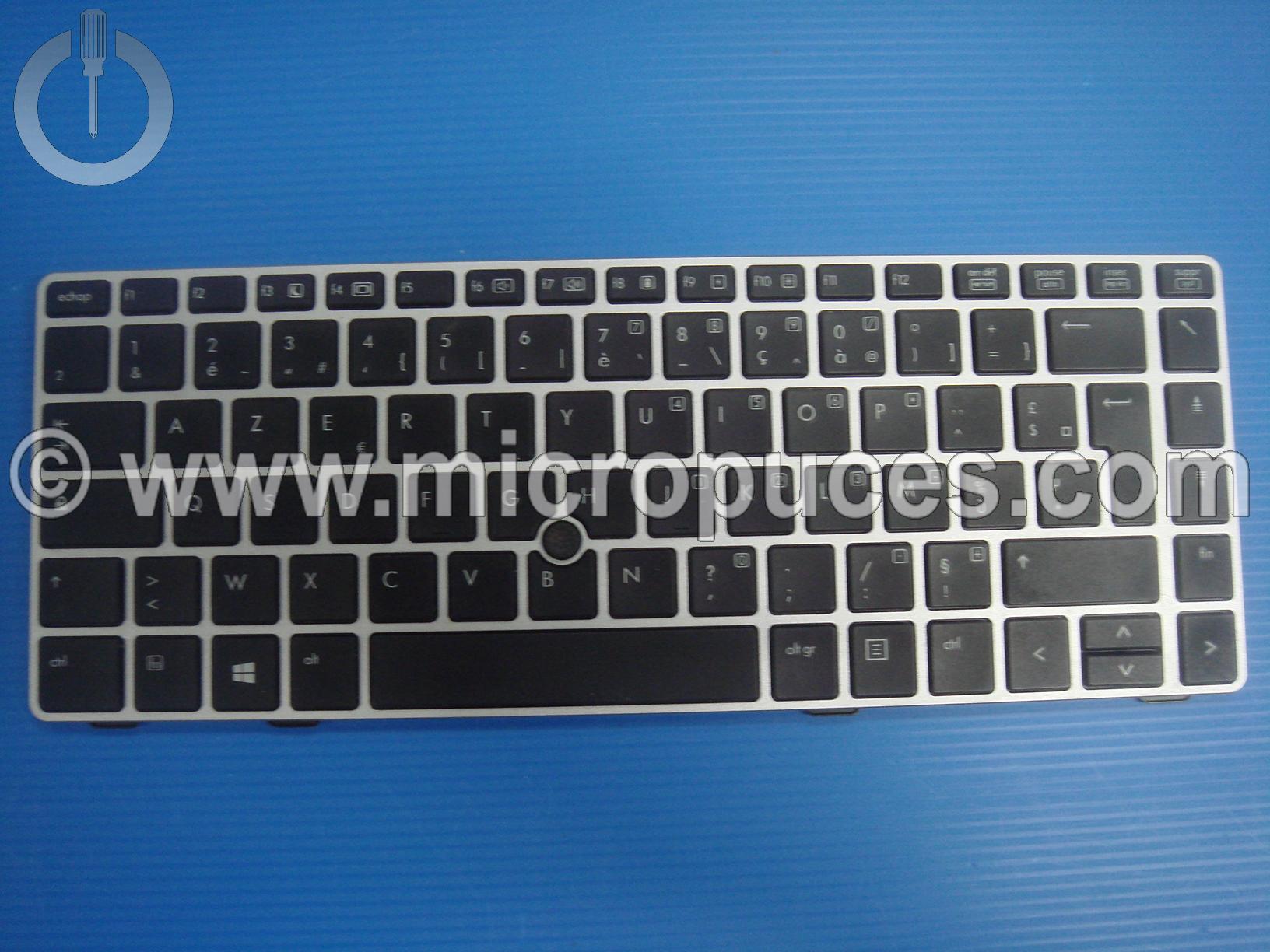 Clavier AZERTY pour HP Elitebook  8460P 8470P