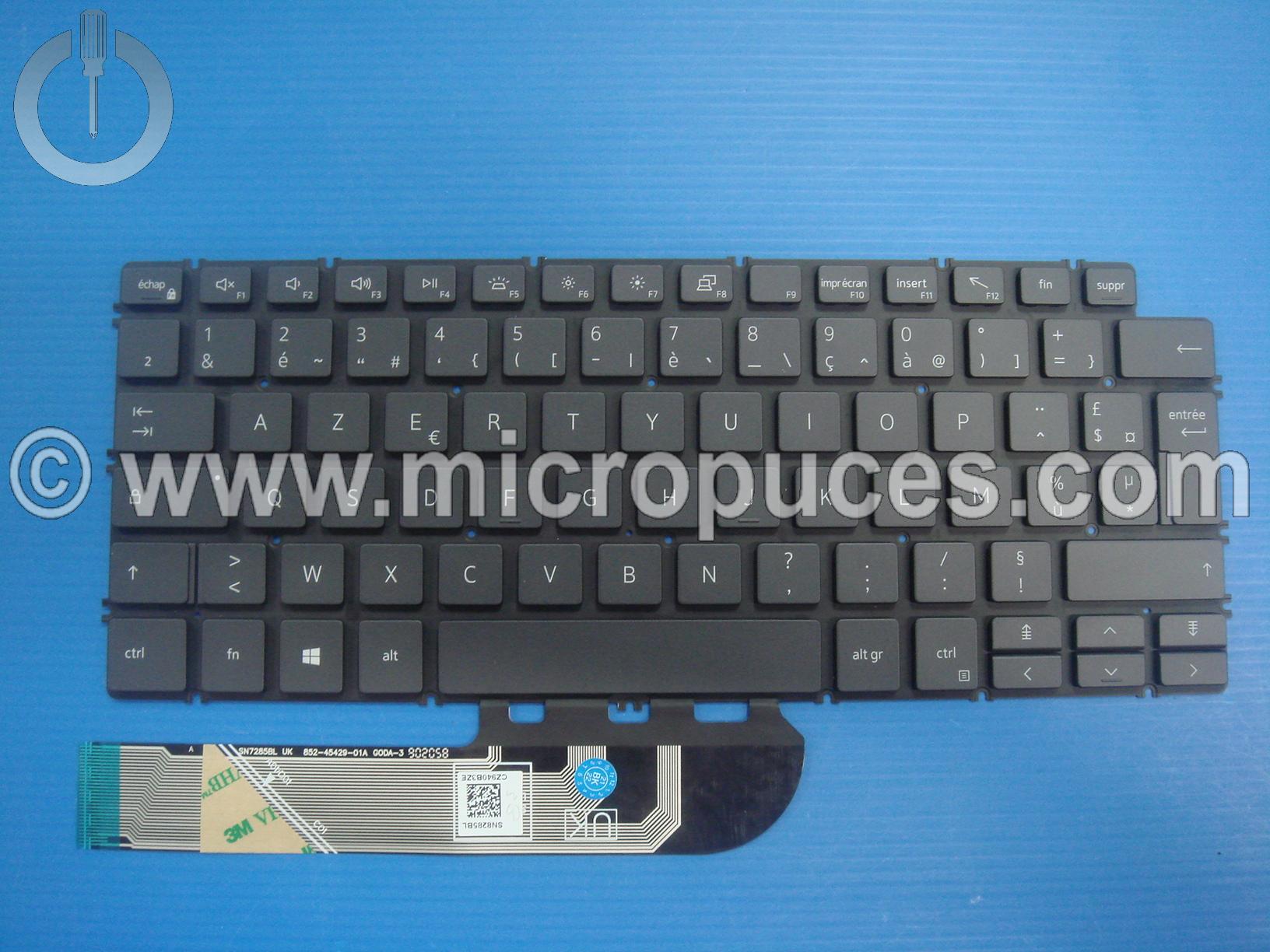 Clavier AZERTY 0P7F2D pour DELL latitude 13 3301 5390 et Vostro 5390