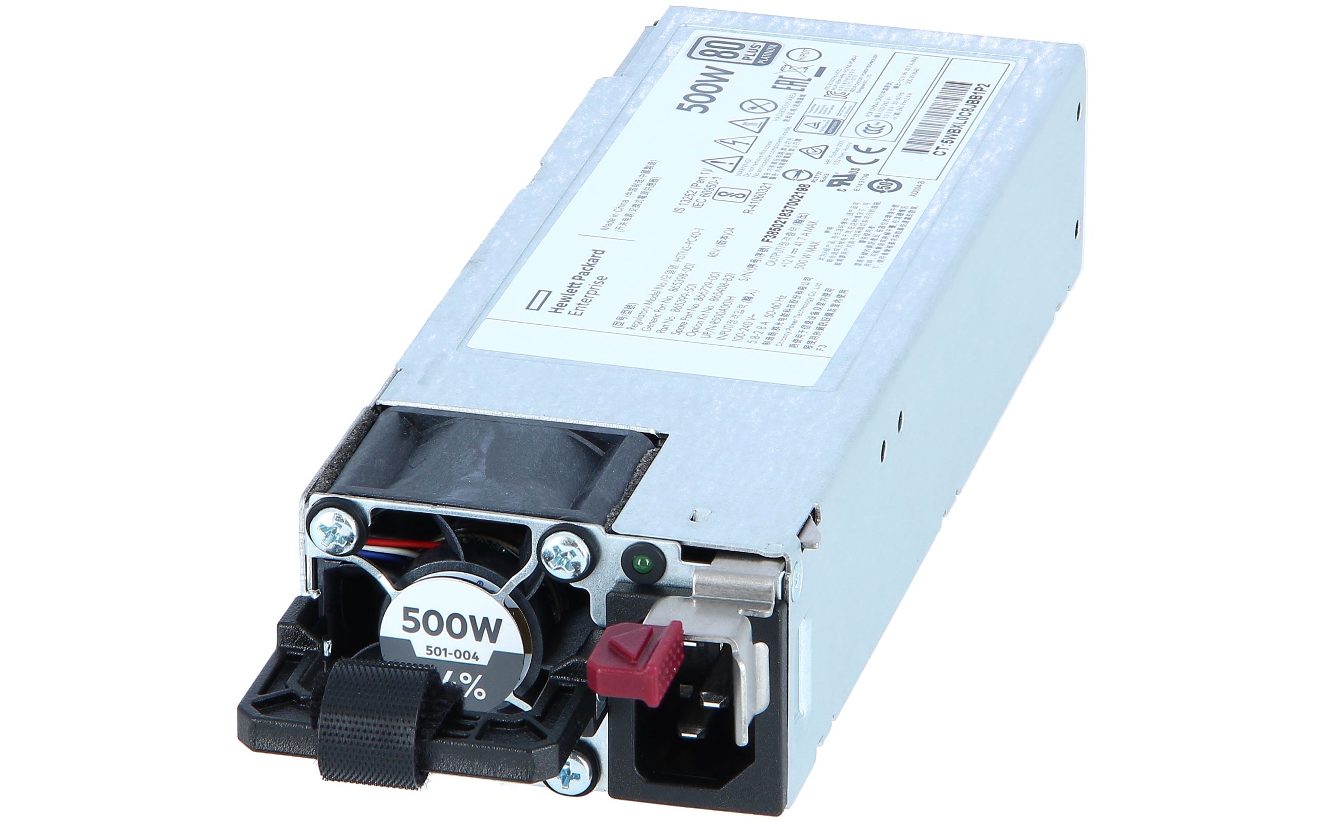 Alimentation * NEUVE * HPE - branchement  chaud - 500 Watt - 563 VA