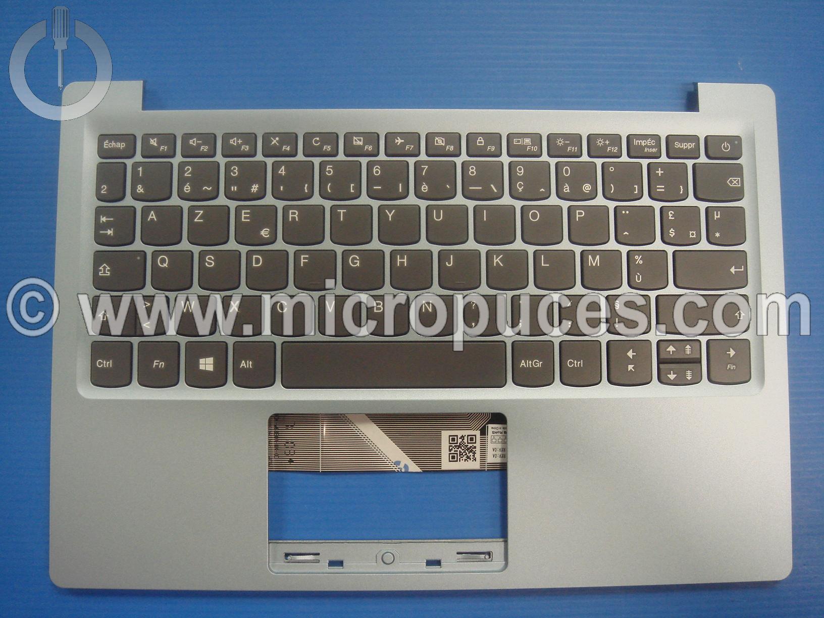 Plasturgie top cover + Clavier  pour LENOVO Ideapad 120S-11 bleu