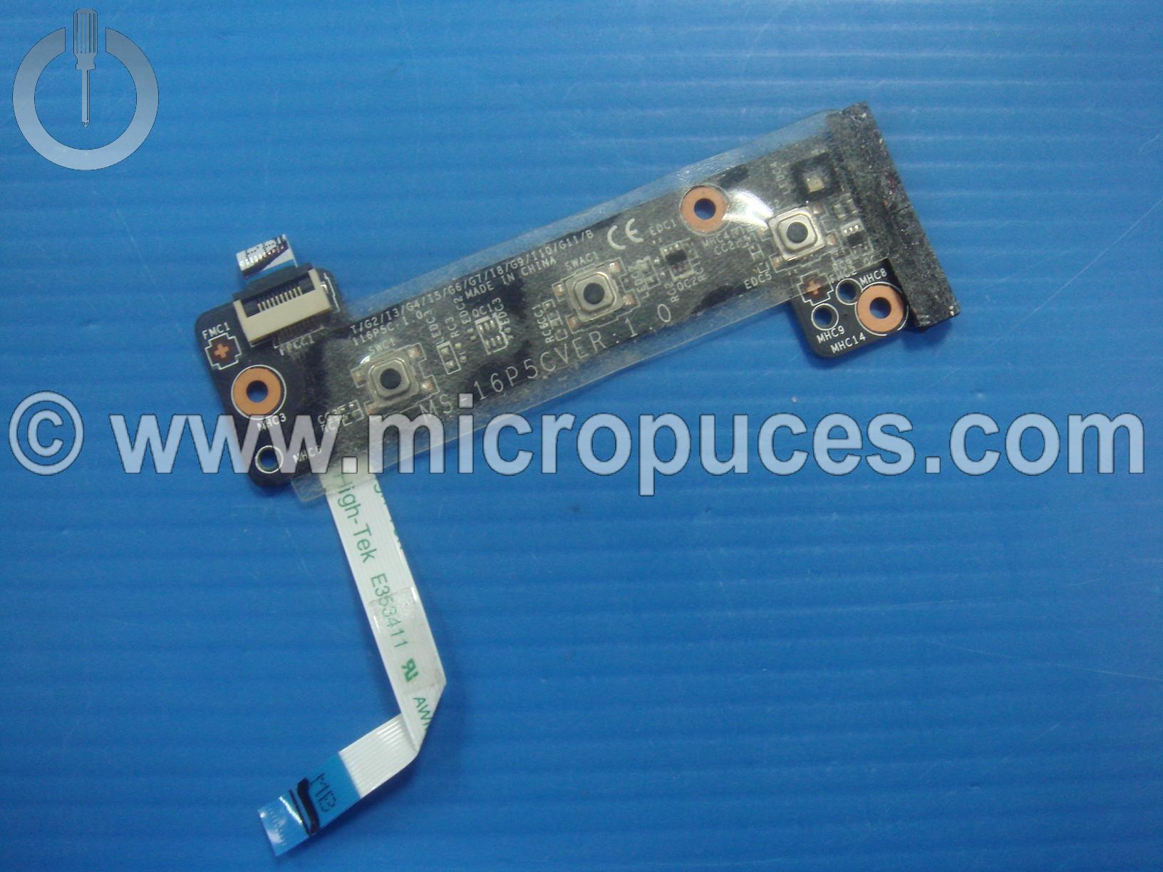 Carte fille boutons pour MSI GP63 MS-16P5