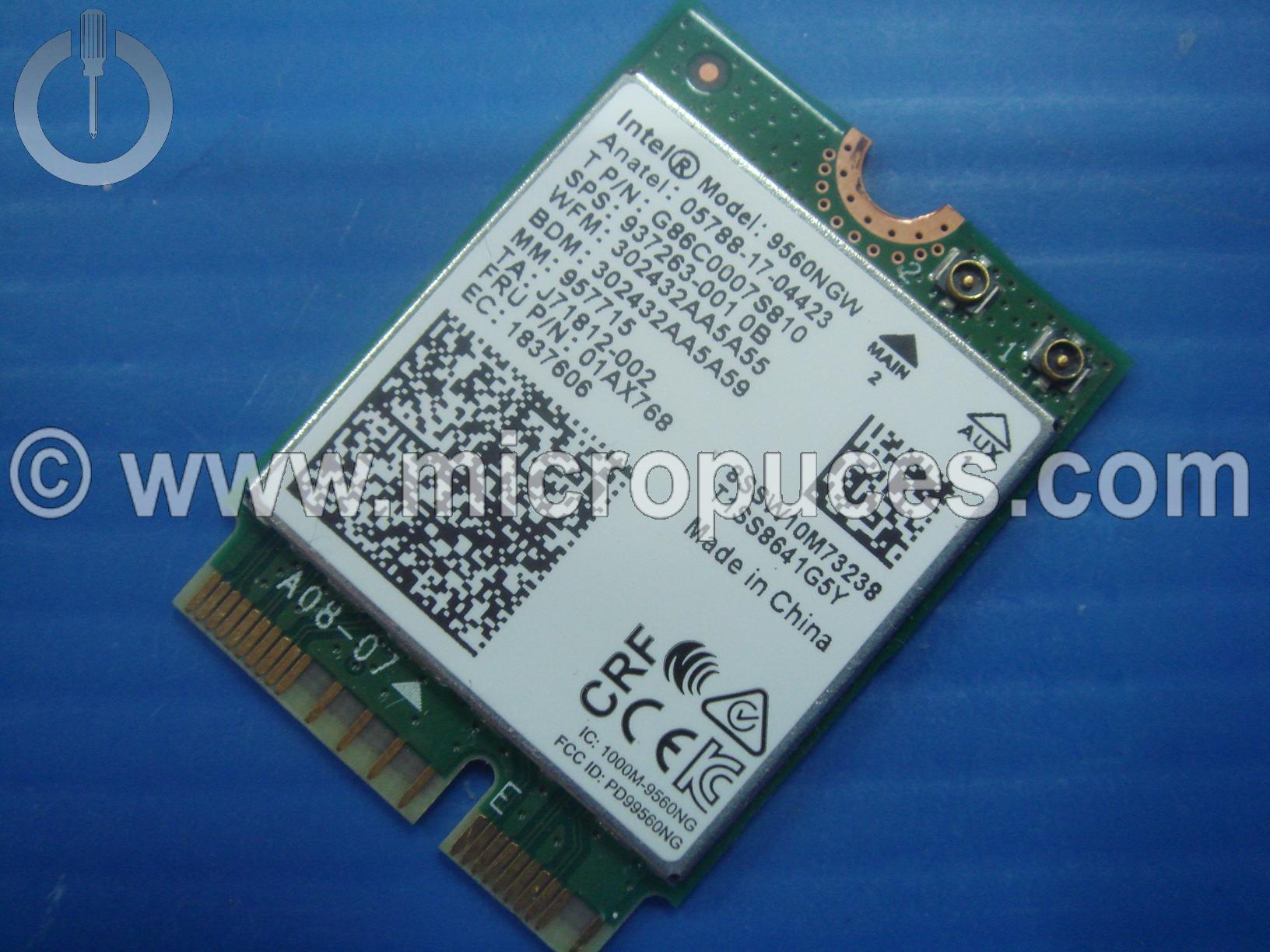 Carte WIFI Intel 9560NGW