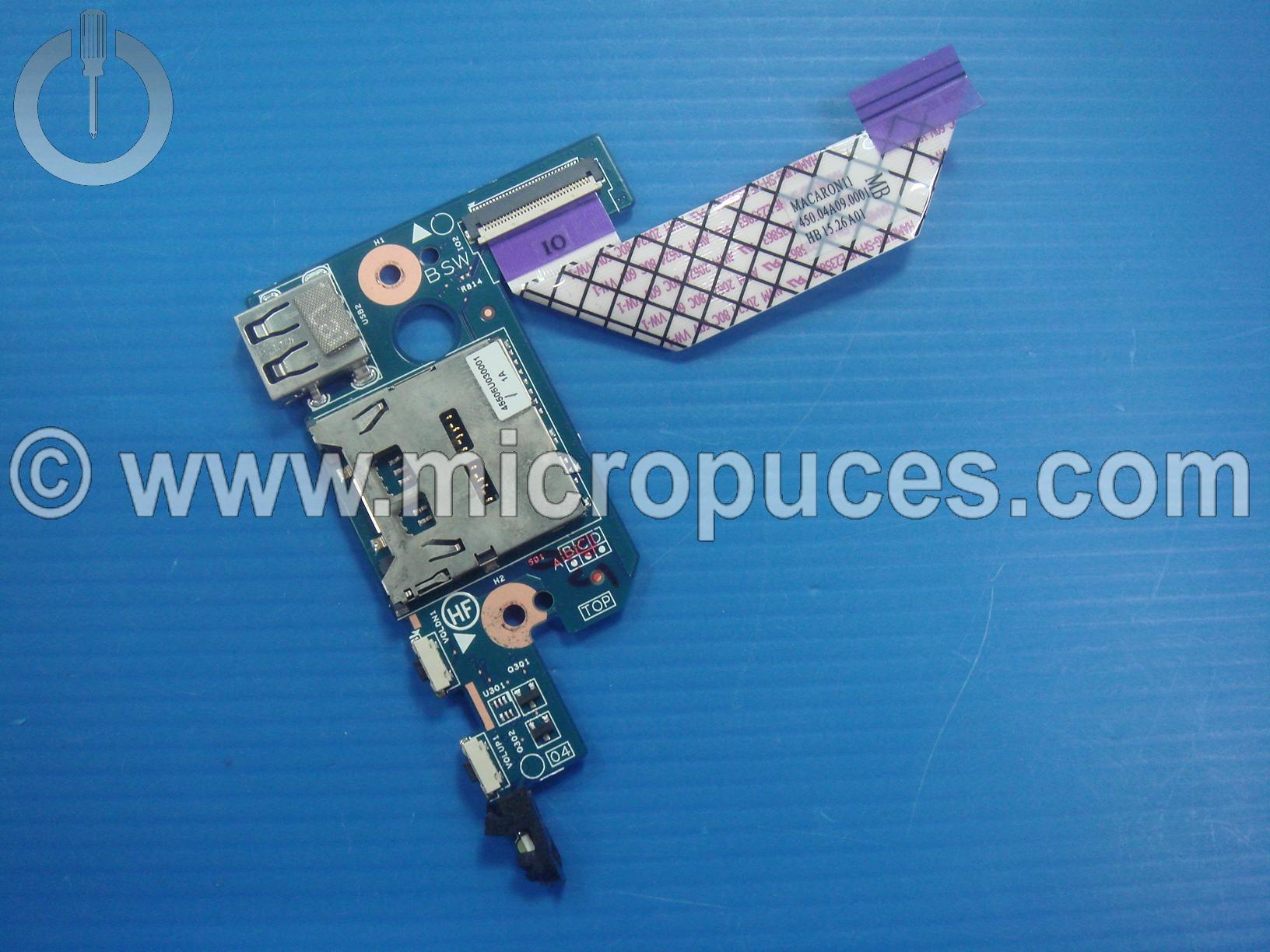 Carte fille USB volume et SD pour HP 11-K