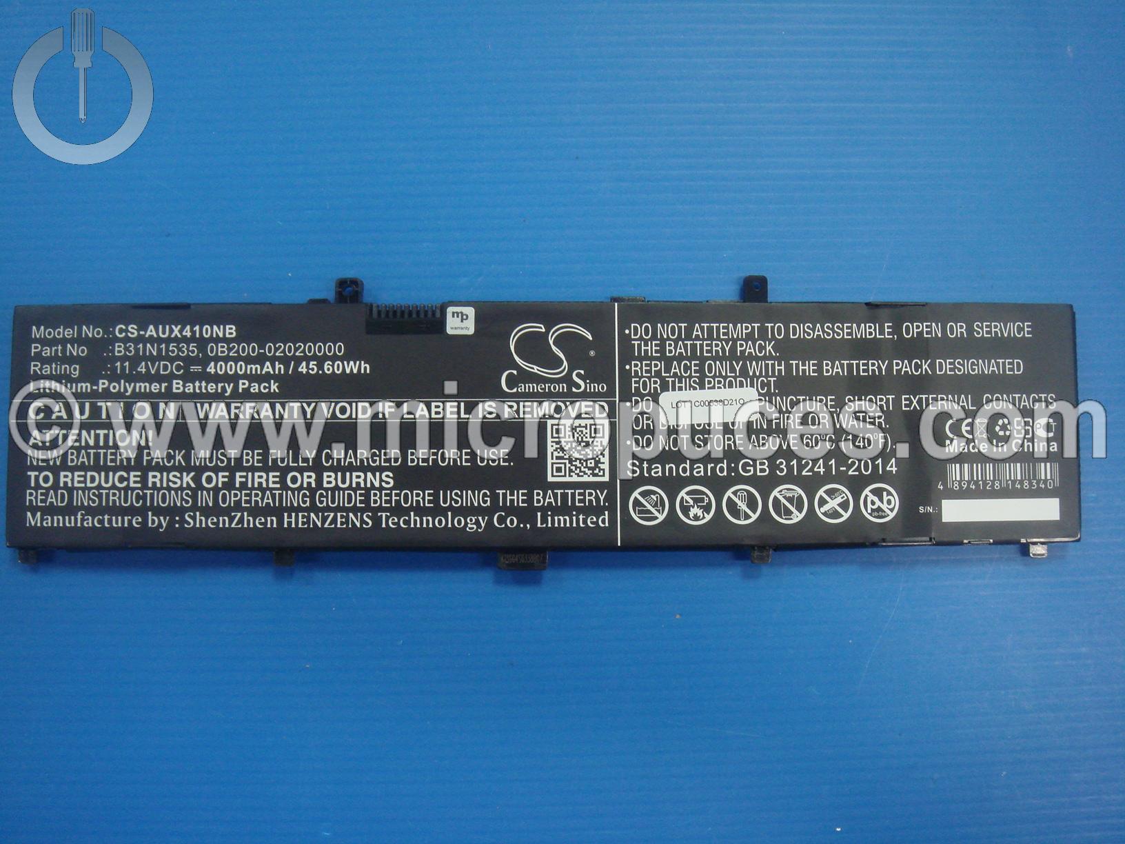 Batterie NEUVE de remplacement pour ASUS UX310, UX3410, UX410