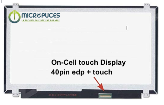 Ecran 15,6" 40 pin Slim FHD 1920 x 1080 tactile On-Cell Touch