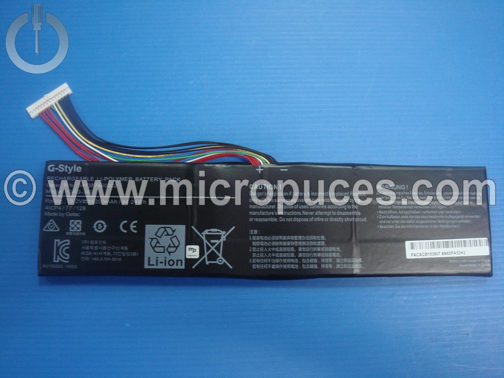 Batterie * NEUVE * d'origine pour GIGABYTE AERO 14, 15