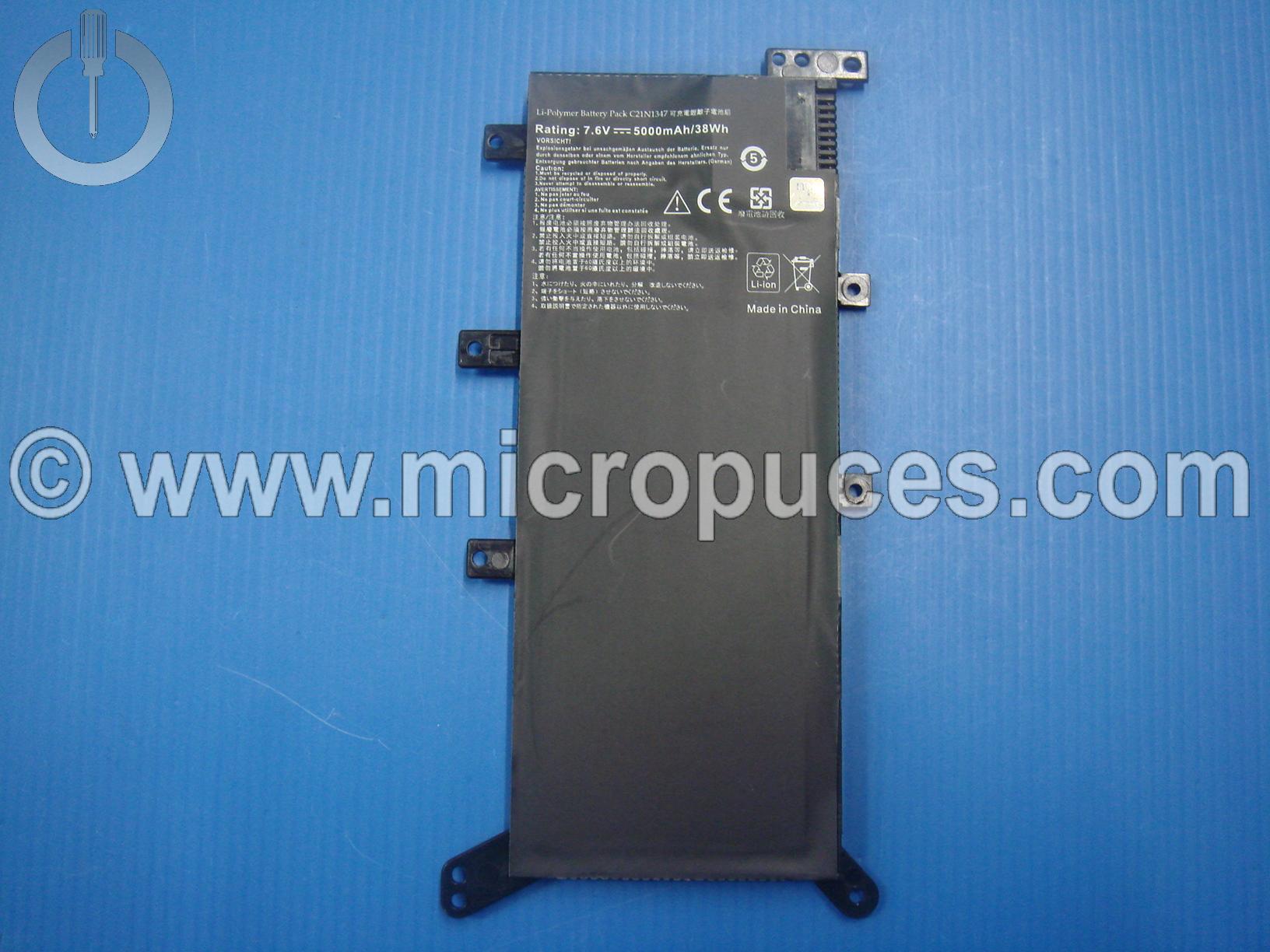 Batterie de remplacement C21N1347 pour ASUS