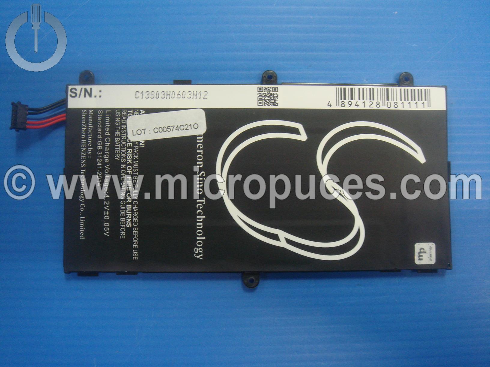 Batterie de remplacement pour Samsung SM-T210 SM-T211