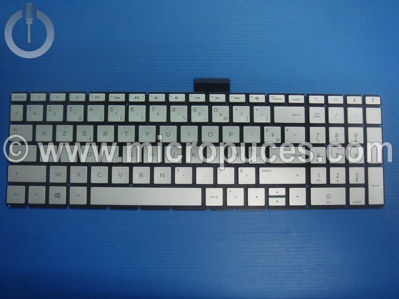 clavier AZERTY rtro clair pour HP 255 G6 15-B