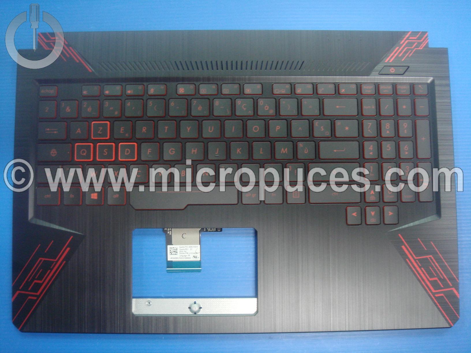 Clavier + plasturgie pour ASUS FX504 AZERTY ( rouge )