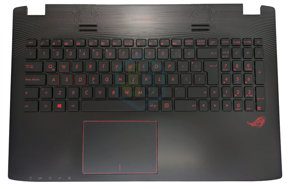 Clavier + plasturgie de dessus pour ASUS GL552JX QWERTY