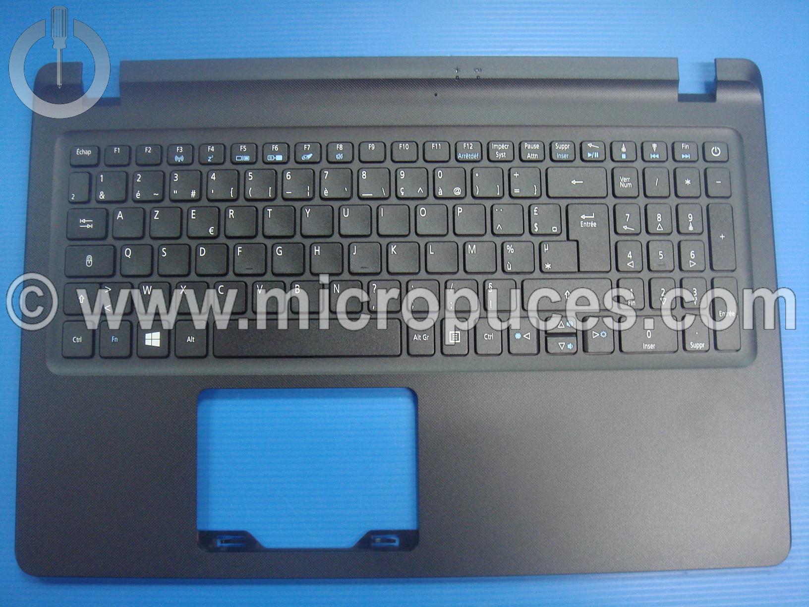 Clavier + plasturgie de dessus noir pour ACER Aspire ES1