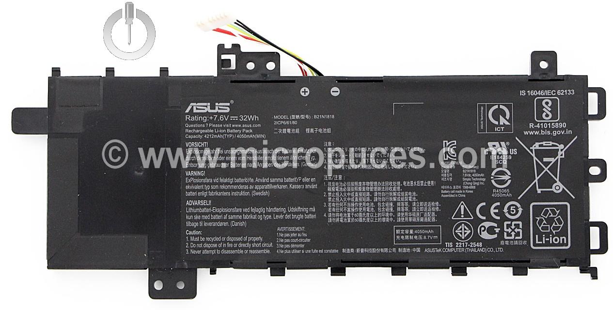 Batterie pour ASUS P1504U