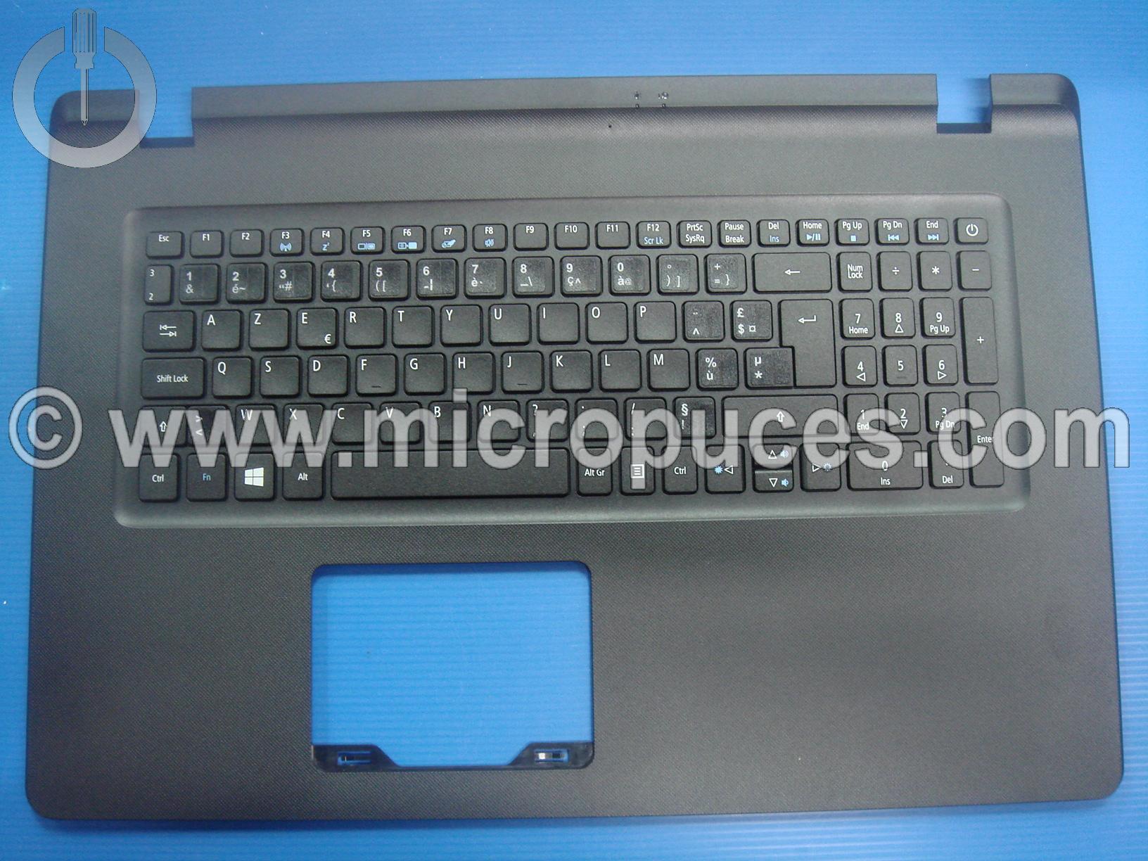 Clavier + plasturgie AZERTY pour ACER Aspire ES1-732 (vinyle)