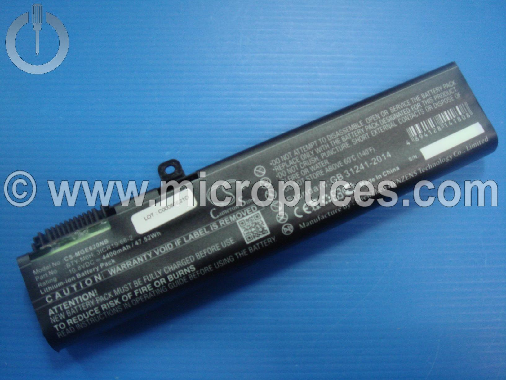 Batterie pour MSI GE60 GE62