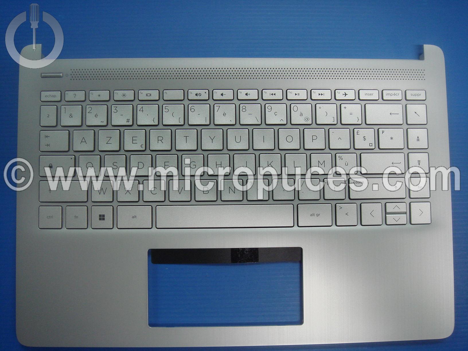 Clavier + plasturgie de dessus pour HP 14S-dq ou 14s-fq sans lecteur d'empreintes