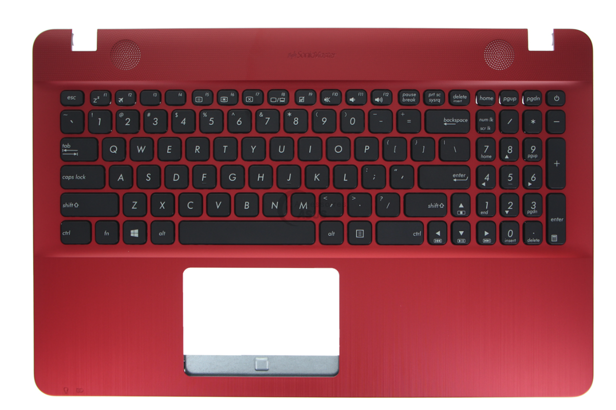 Clavier + plasturgie AZERTY rouge pour ASUS X541