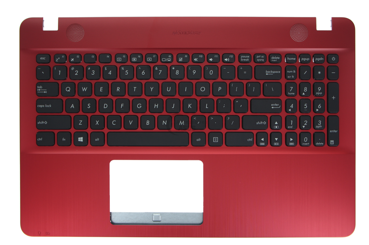 Clavier + top case AZERTY rouge pour ASUS X541