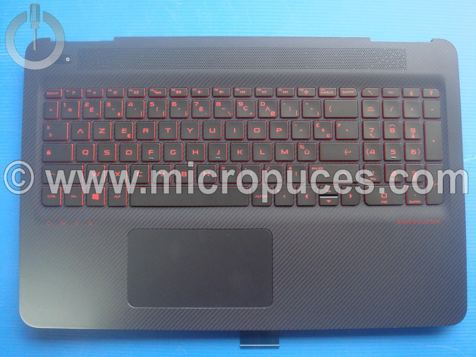 Clavier AZERTY + plasturgie pour HP Omen 15-AX