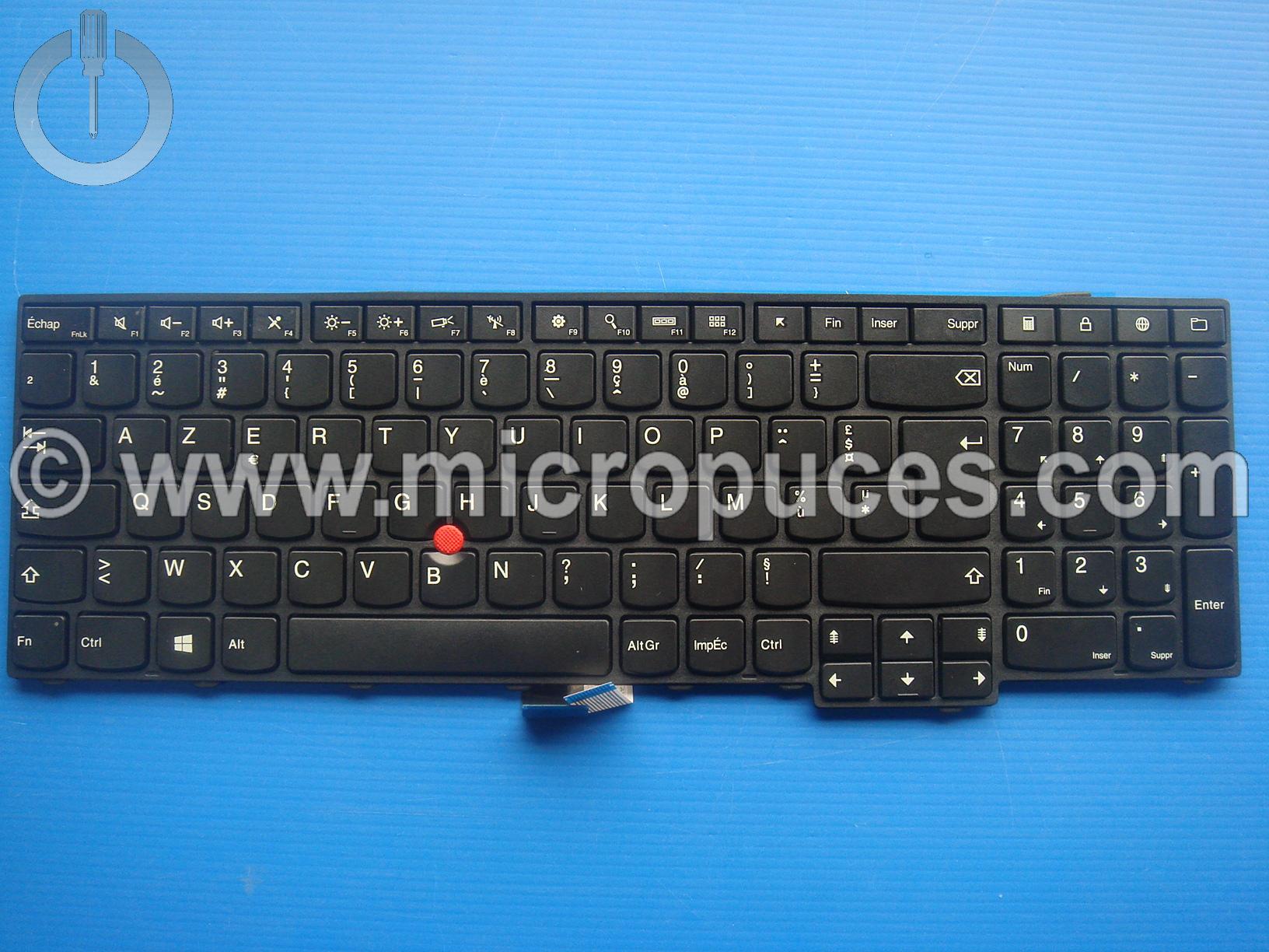 Clavier NEUF AZERTY pour LENOVO L540 E540 E531 (version non rétro éclairée)