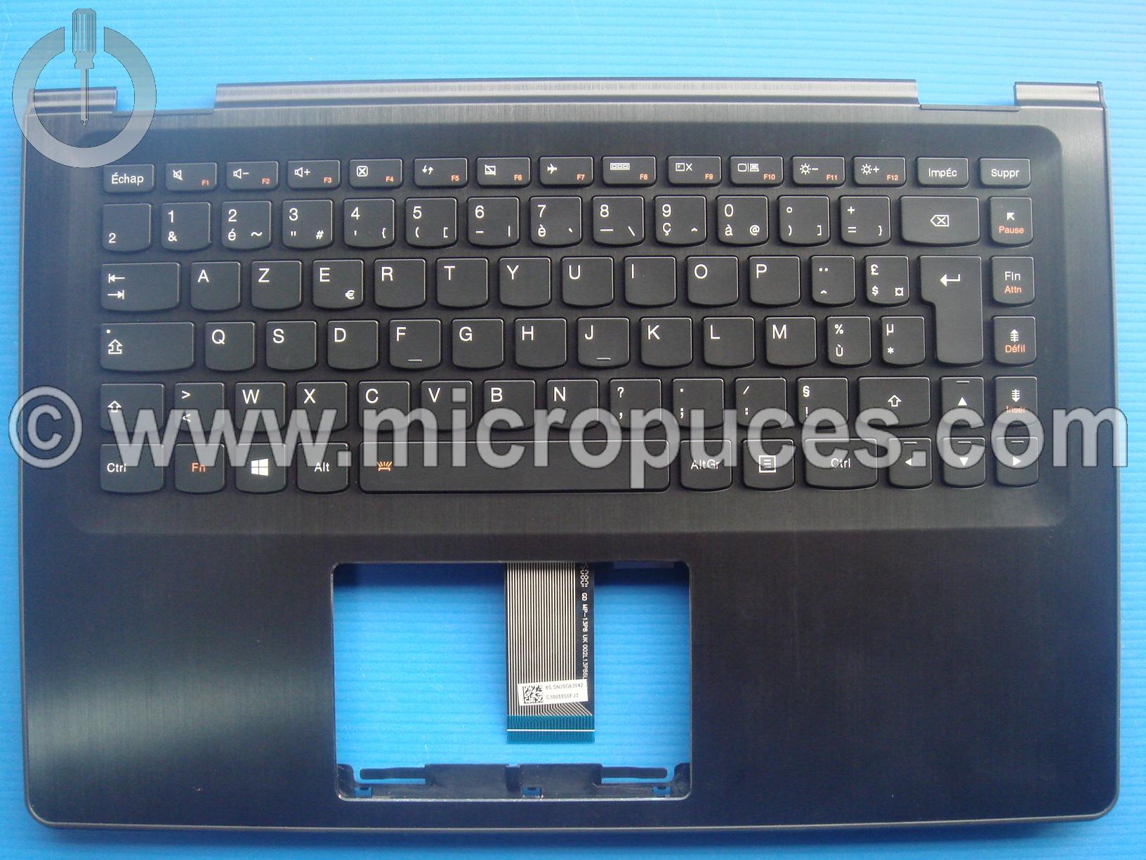 Clavier + plasturgie AZERTY pour LENOVO Yoga 500 rtro-clair