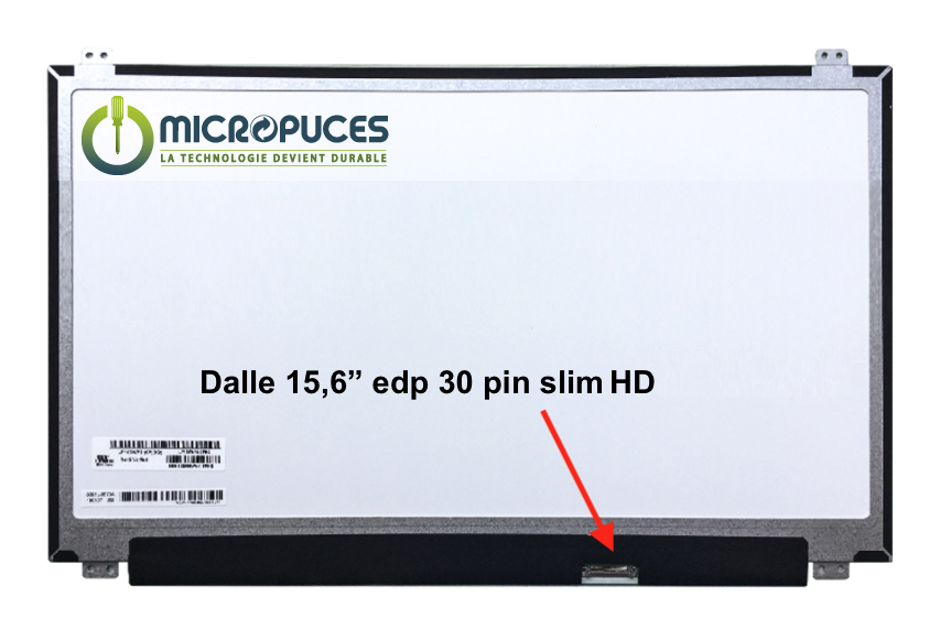Ecran 15.6" 30 pin Slim HD 1366 x 768 - neuf