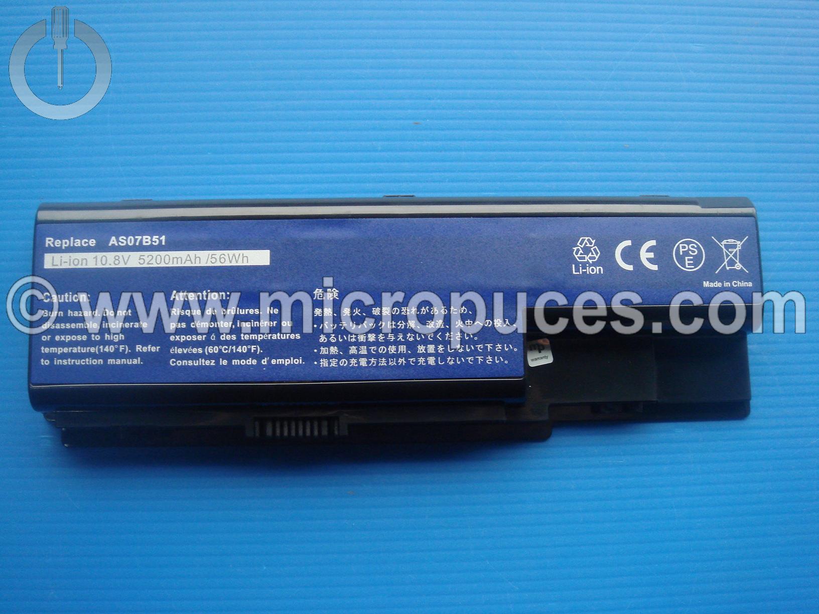 Batterie de remplacement AS07B31, AS07B41, AS07B51