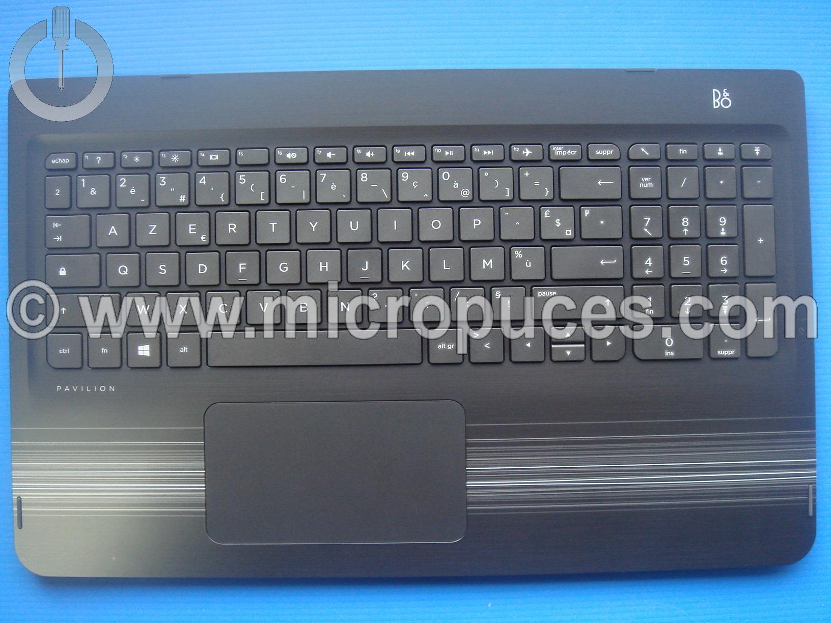 Clavier + top cover pour HP X360 15-bk noir
