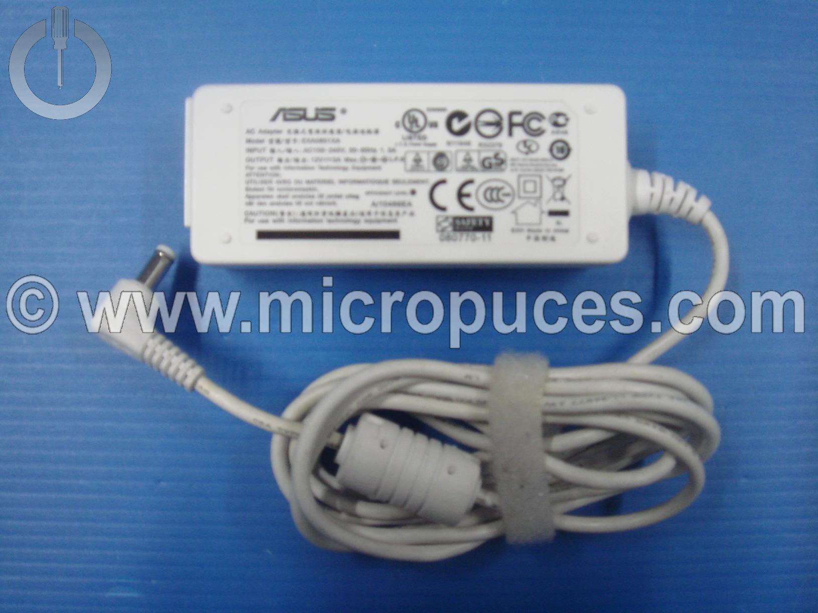 Chargeur Alimentation 12V 3A pour ASUS Eeepc 900 Noir