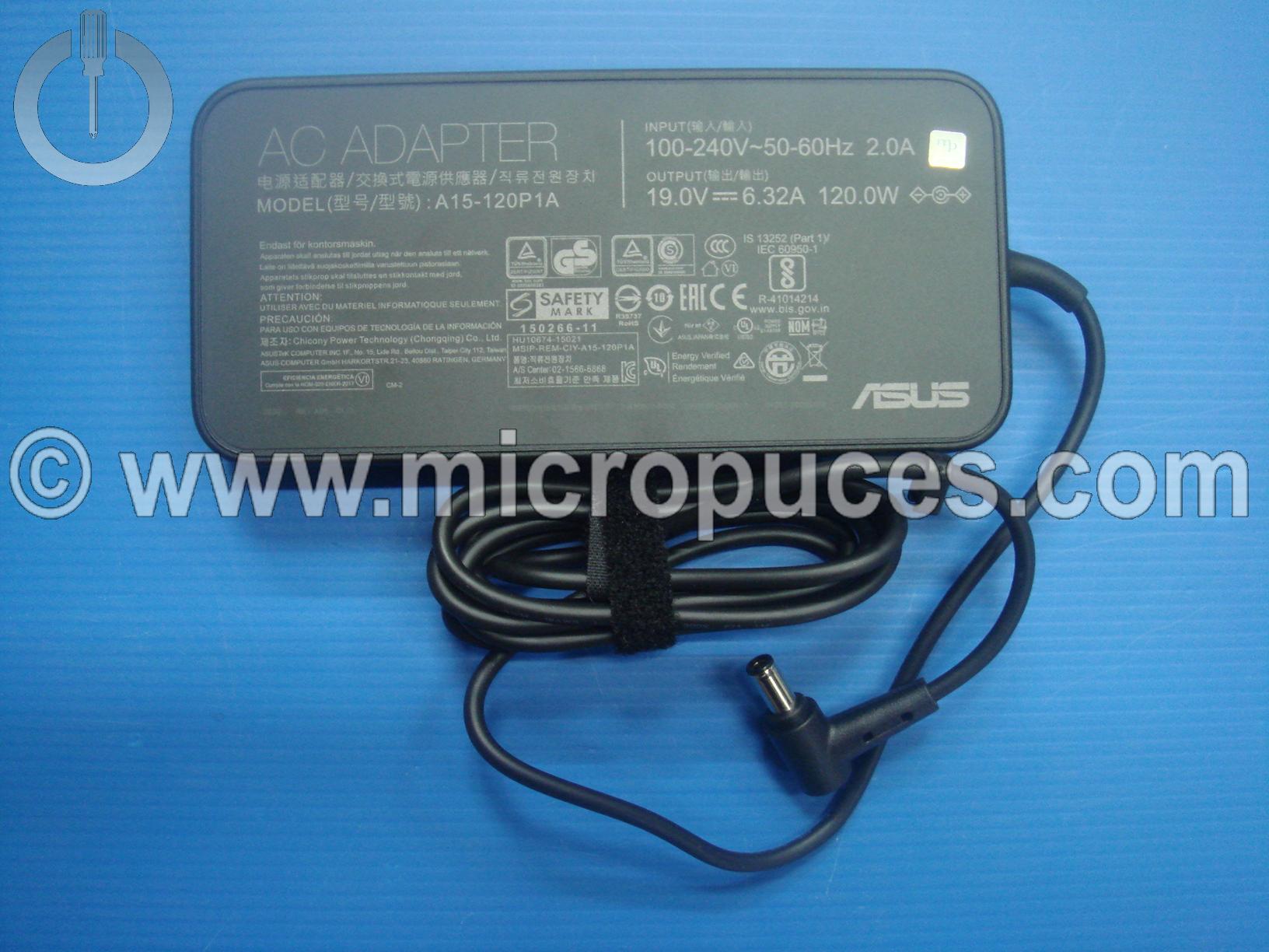 Chargeur NEUF d'origine 20V 6,32A pour ASUS TUF