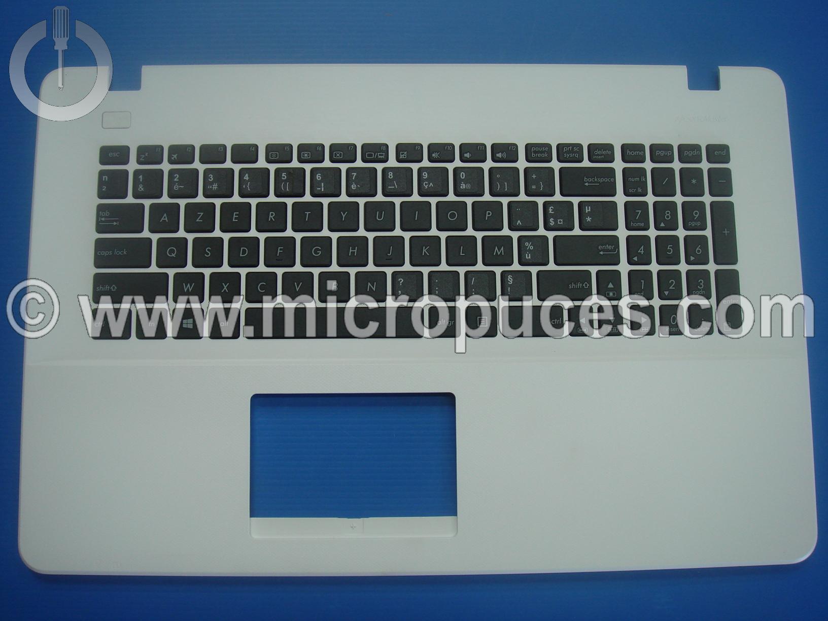 Clavier + plasturgie de dessus pour ASUS X751MD blanc