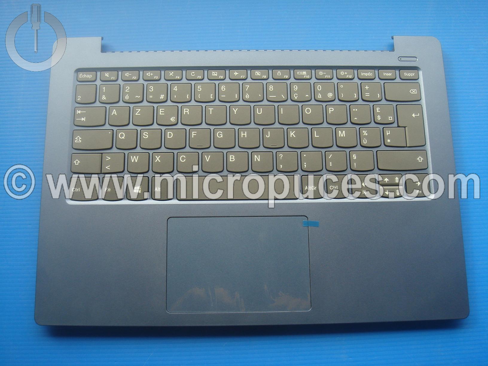 Plasturgie du dessus + clavier AZERTY pour LENOVO Ideapad 330S-14 bleu
