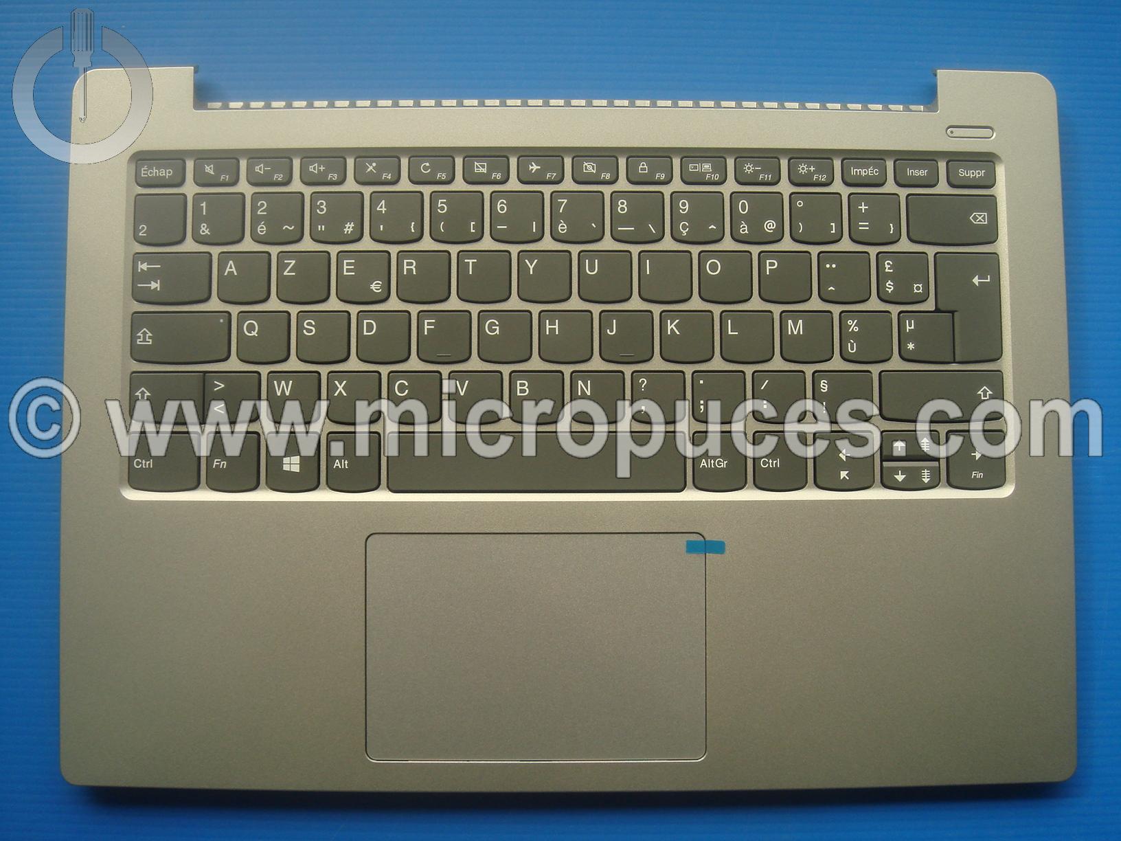 Plasturgie du dessus + clavier AZERTY pour LENOVO Ideapad 330S-14 gris