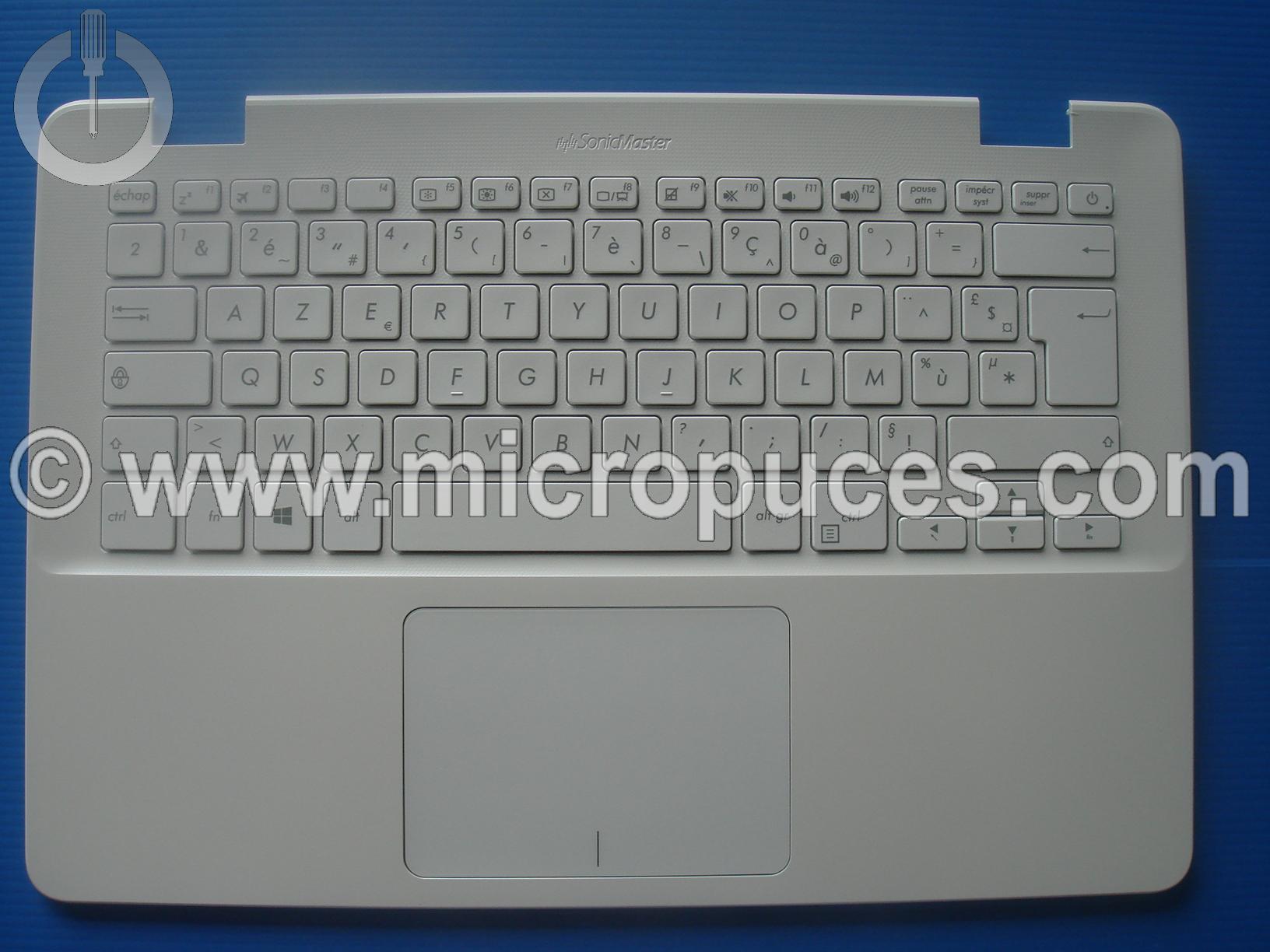 Clavier  + plasturgie de dessus pour ASUS Vivobook X405 blanc