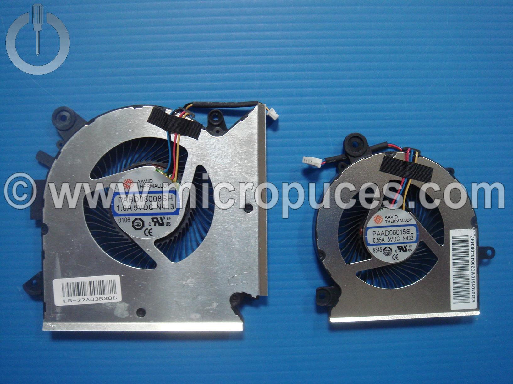 Ensemble de ventilateurs pour MSI GF65 Type 1