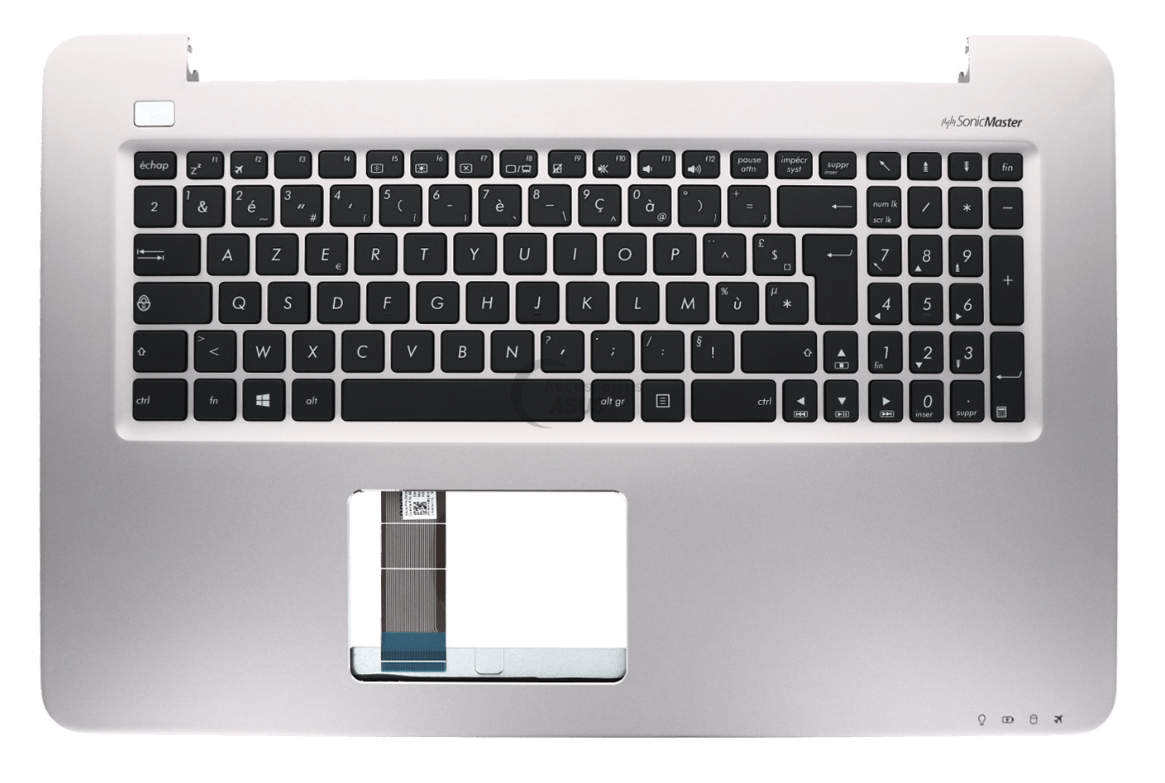 Clavier + plasturgie gris pour ASUS K756 R753 X756