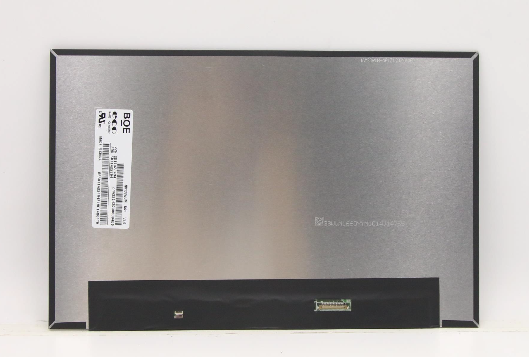 Ecran 13.3" Slim 30 pin UHD 1920 x 1200 - neuf ( Narrow bezel )