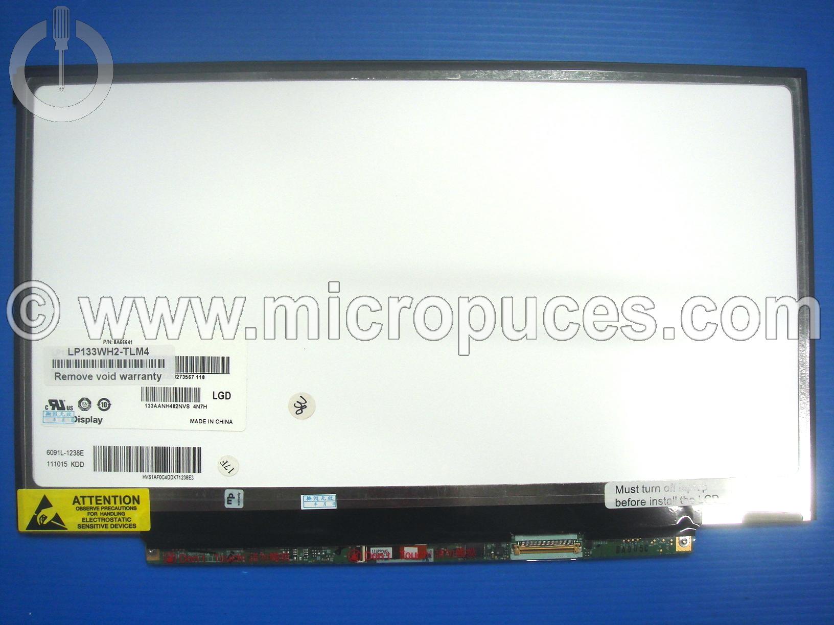 Ecran 13.3" Led Slim 40 pin HD 1366 x 768 - neuf