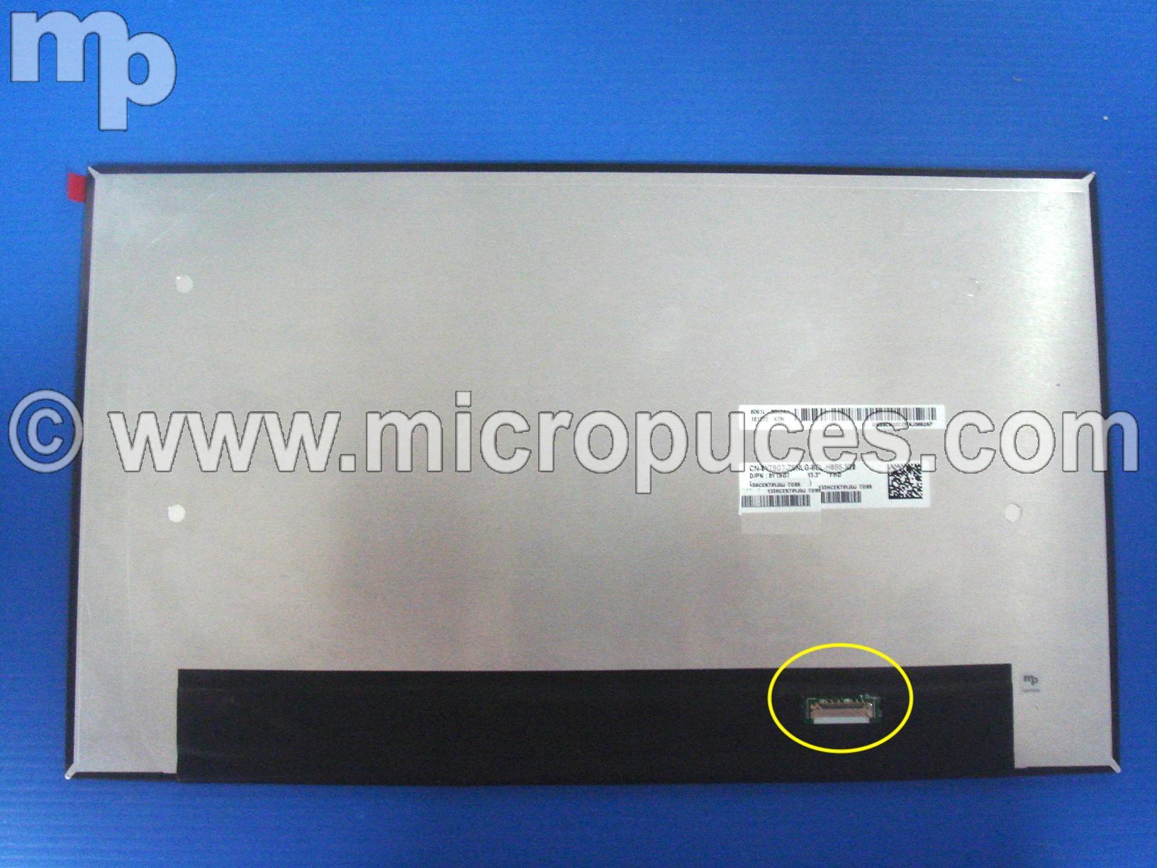 Ecran 15,6" Slim 30 pin FHD 1920 x 1080 - ( Narrow bezel ) SPECIFIQUE DELL