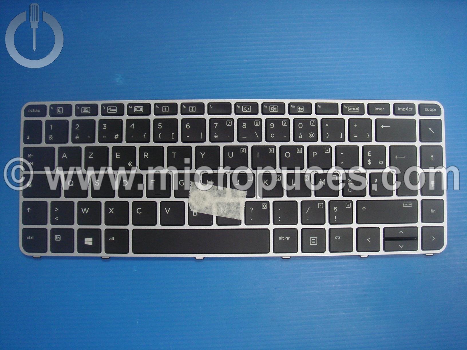 Clavier gris pour HP Elitebook 840 G4 (version rétro-éclairée)