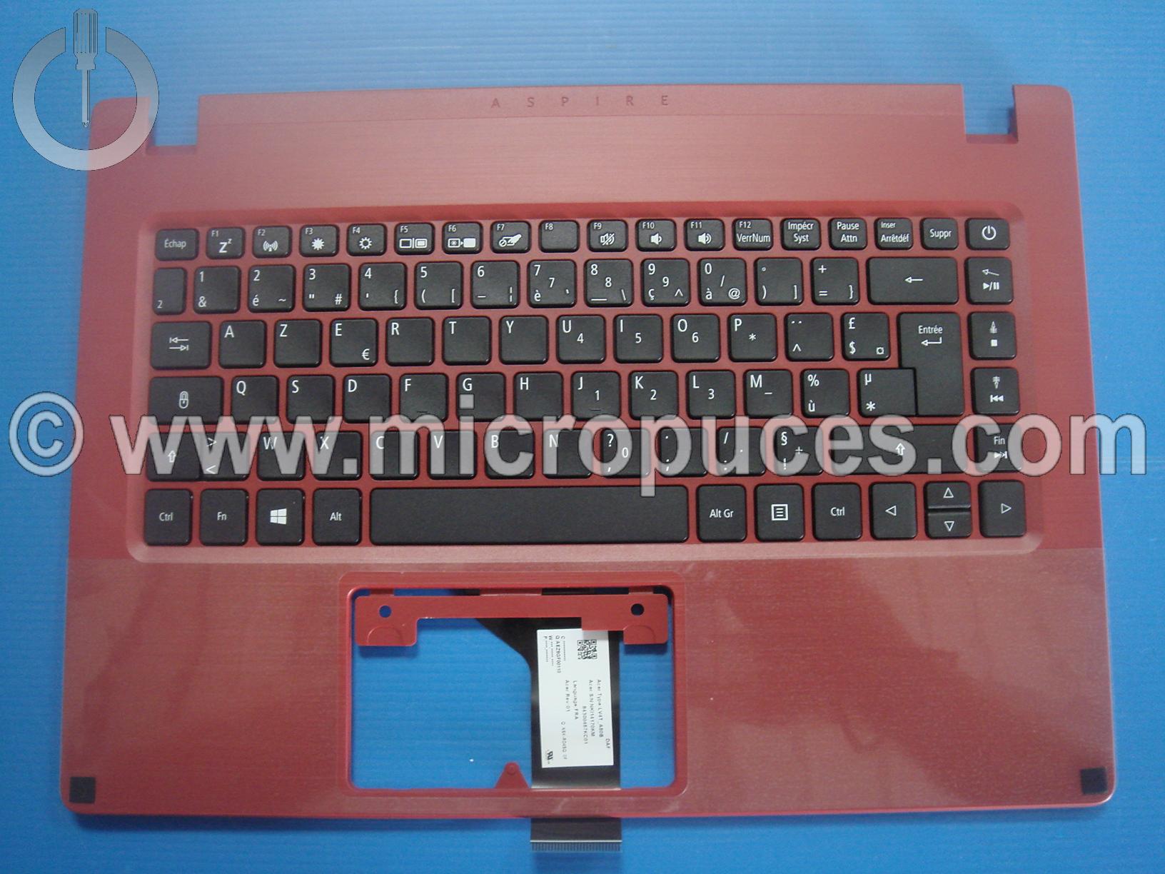 Plasturgie top cover + clavier pour ACER Aspire 114-32 ( rouge )