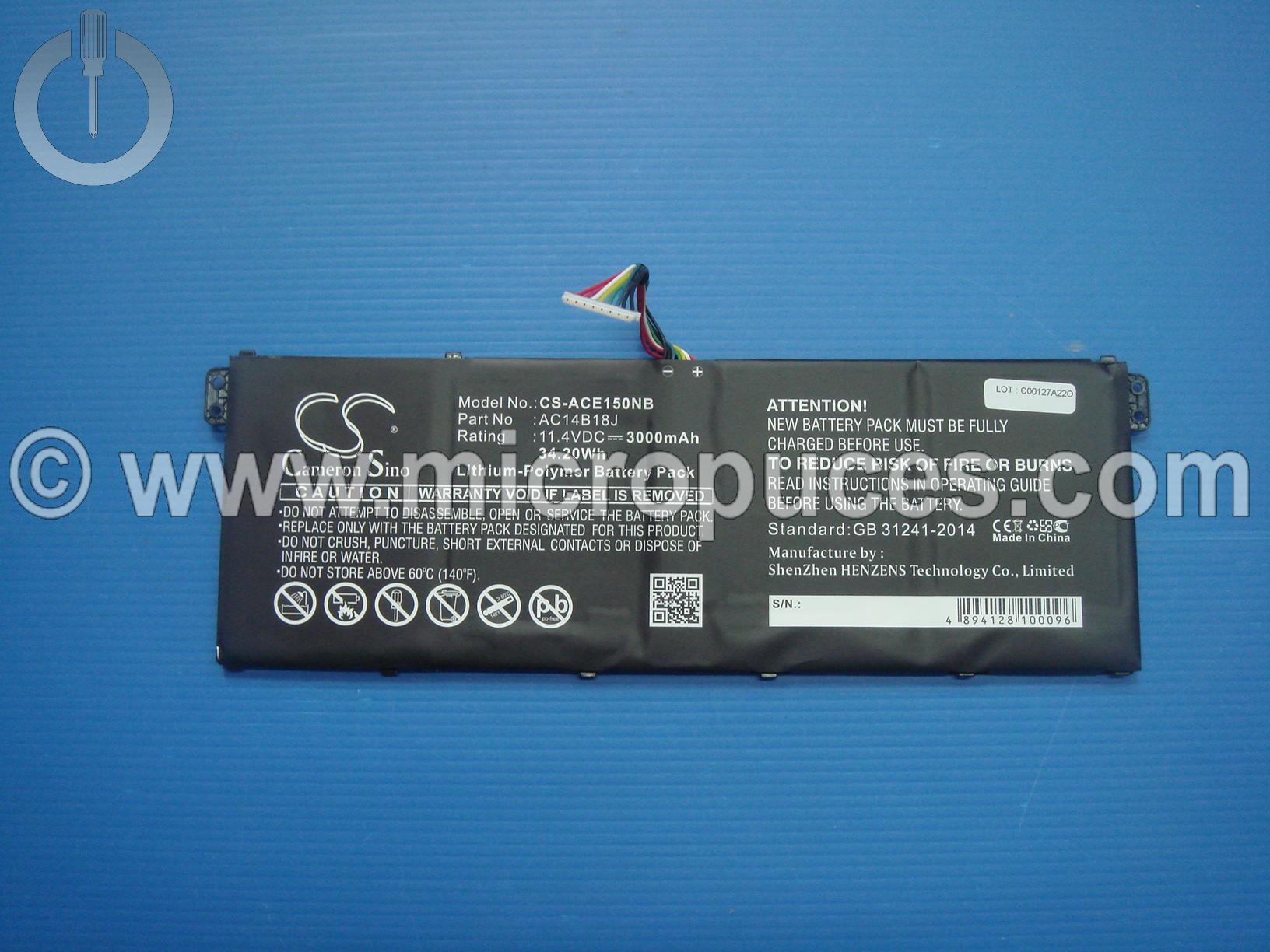 Batterie de remplacement pour ACER ES1-512 V3-371