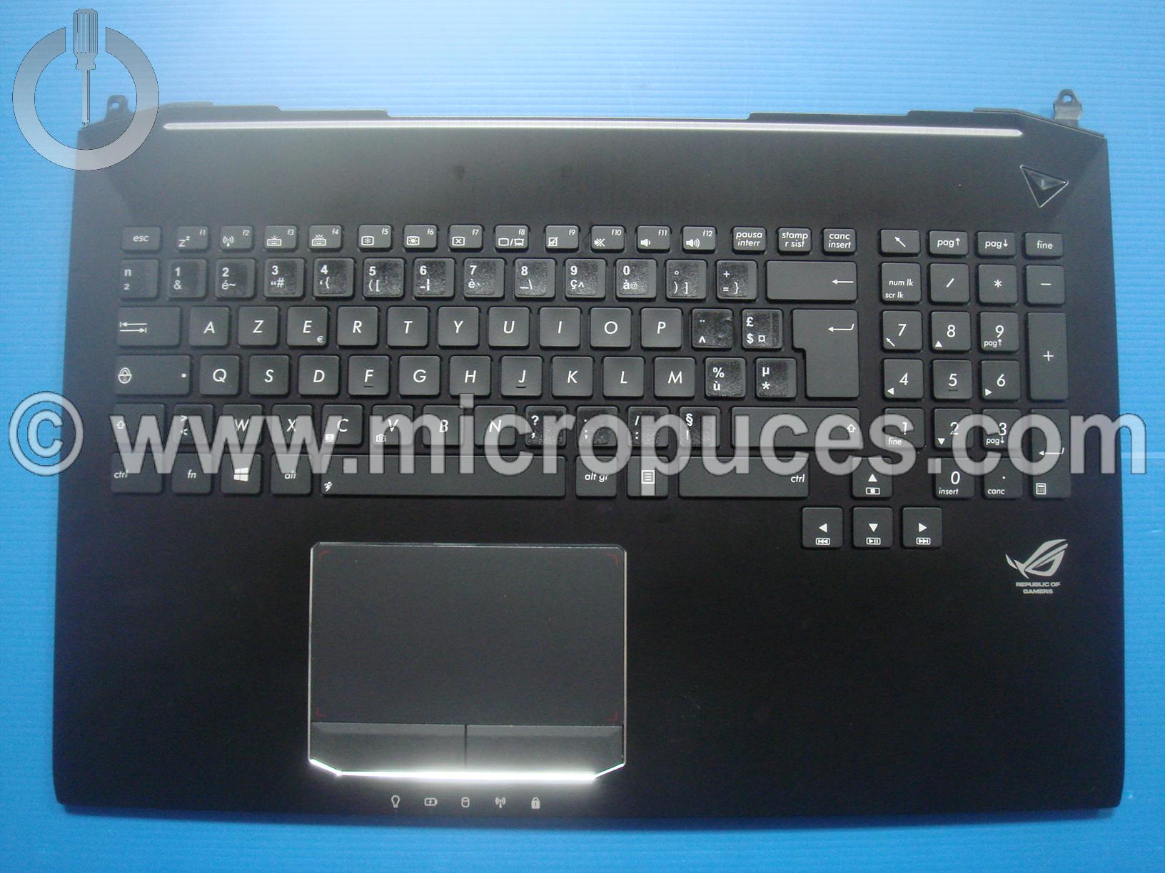 Clavier + plasturgie noire pour ASUS G750JH G750JW G750JX (vinyles)